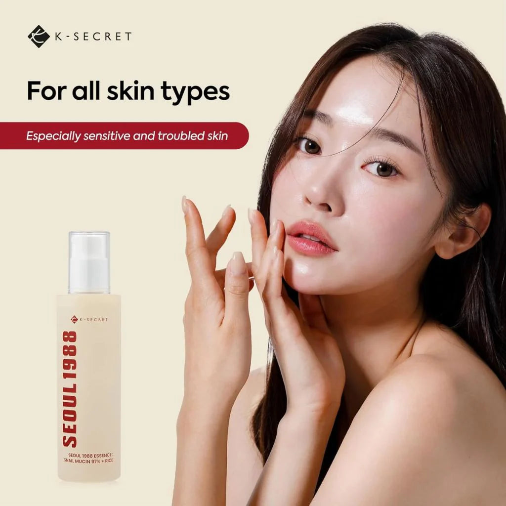 KSECRET - SEOUL 1988 Essence: Snail Mucin 97 Percent + Rice 100ml