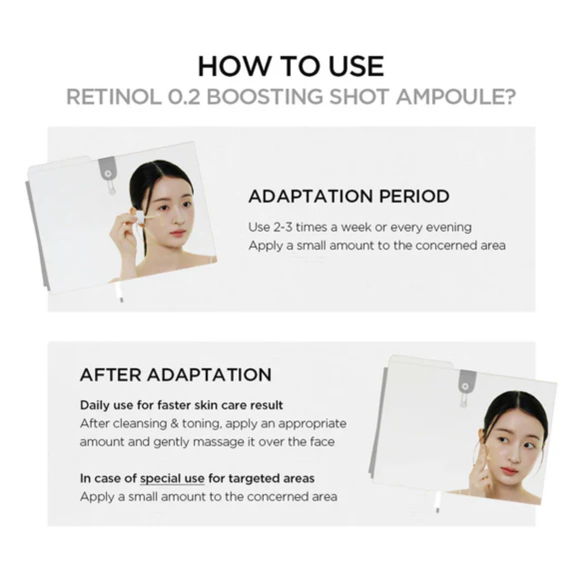 SKIN1004 Retinol 0.2 Boosting Shot Serum Ampoule Smooth Firm and Revitalize