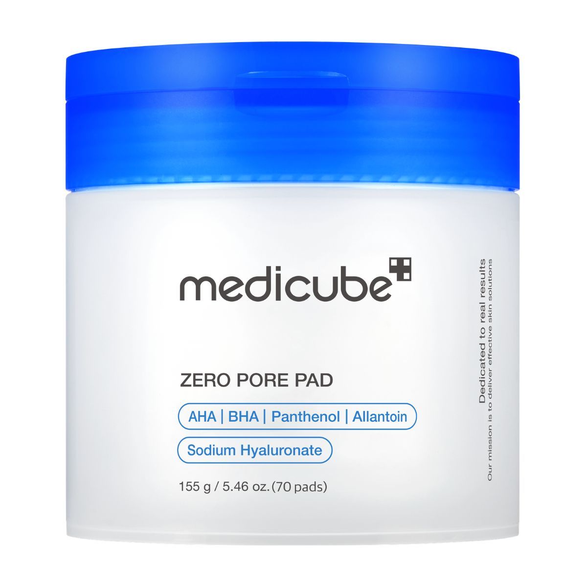 MEDICUBE Zero Pore Pad 2.0 (70 Pads / 155 g)
Dual-Textured Facial Pad with 4.5% AHA Lactic Acid, 0.45% BHA Salicylic Acid