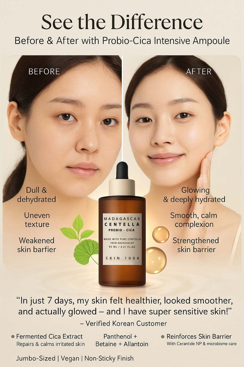 SKIN1004 PROBIO-CICA Intensive Ampoule Face Serum - Soothing, Repair & Care - 50.0 ml