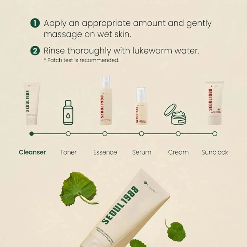 KSECRET - SEOUL 1988 Cleansing Foam: Pine Cica 1% + Probiotics