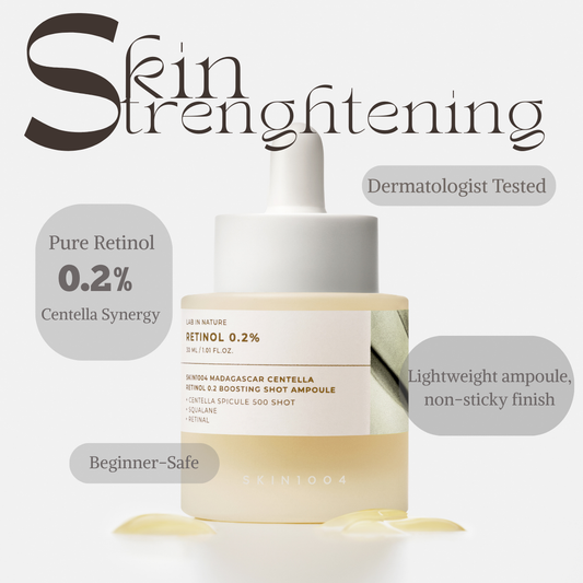 SKIN1004 Retinol 0.2 Boosting Shot Serum Ampoule Smooth Firm and Revitalize