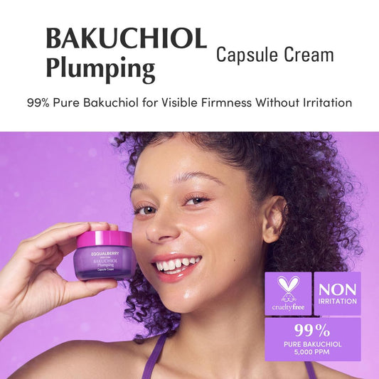 EQQUALBERRY Bakuchiol Capsule Cream - Plumping, Firming & Brightening Skin