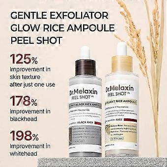 Dr. Melaxin Peel Shot Rice Ampoule Duo – White Rice & Black Rice