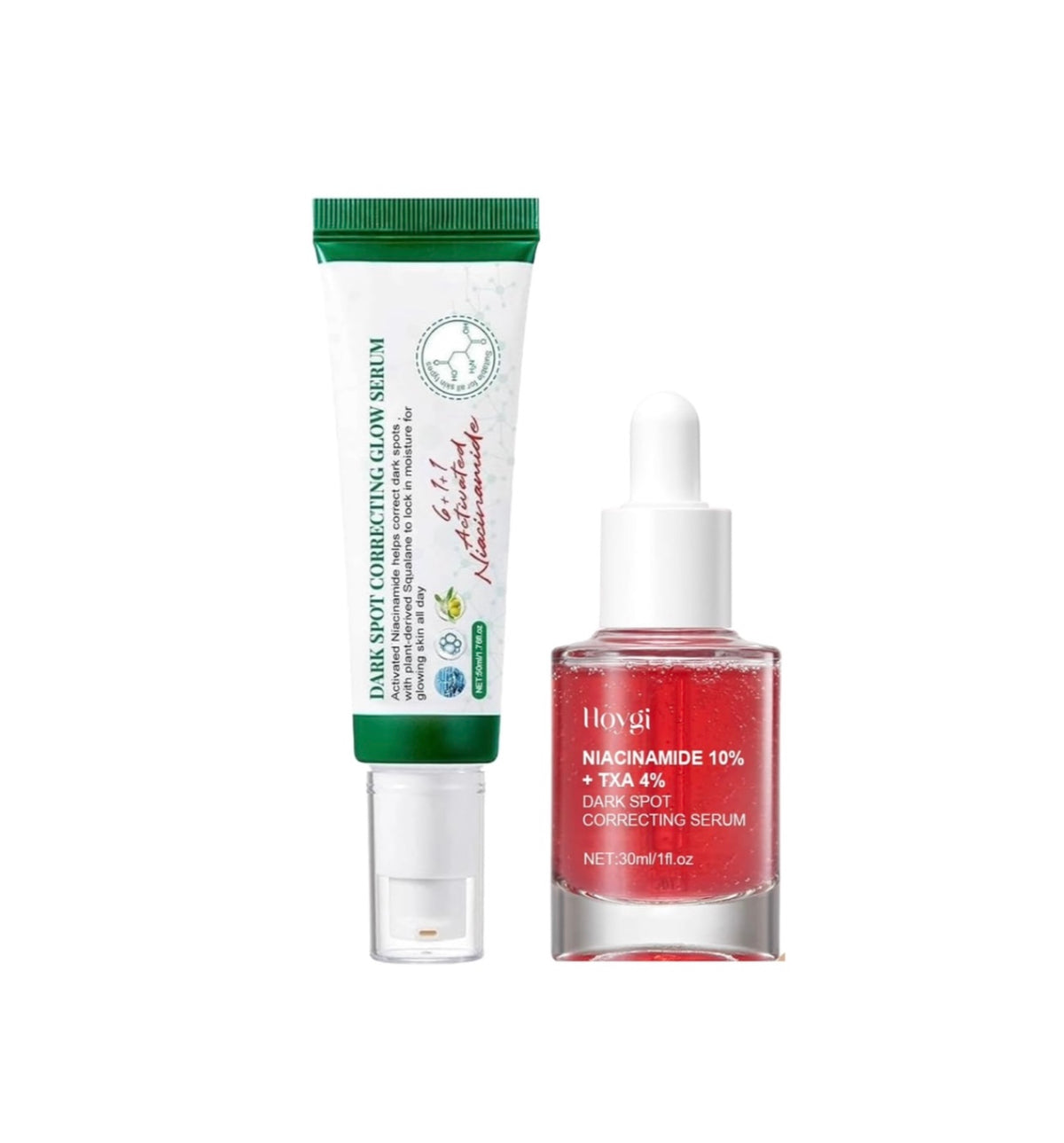 Dark Spot Correcting Glow Serum And Hoygi Niacinamide 10%+TXA 4% Serum