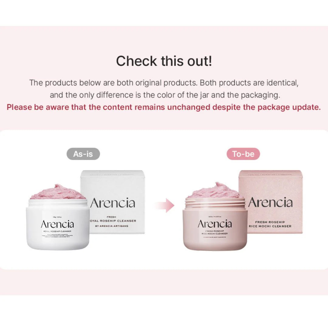 Arencia Fresh Rosehip Rice Mochi Cleanser 120g