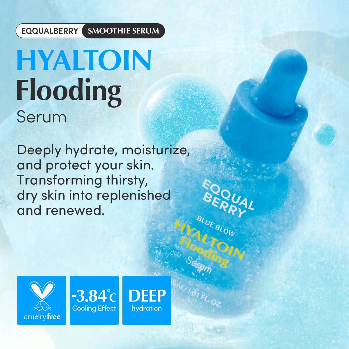 EQQUALBERRY Hyaltoin Flooding Serum (30ml) — Deep Hydration