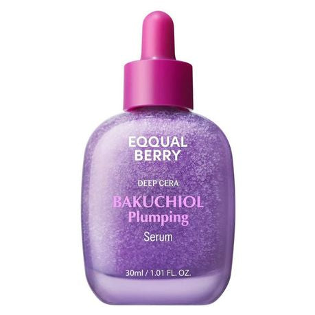 EQQUALBERRY Bakuchiol Plumping Face Serum - Natural Retinol Sensitive Skin