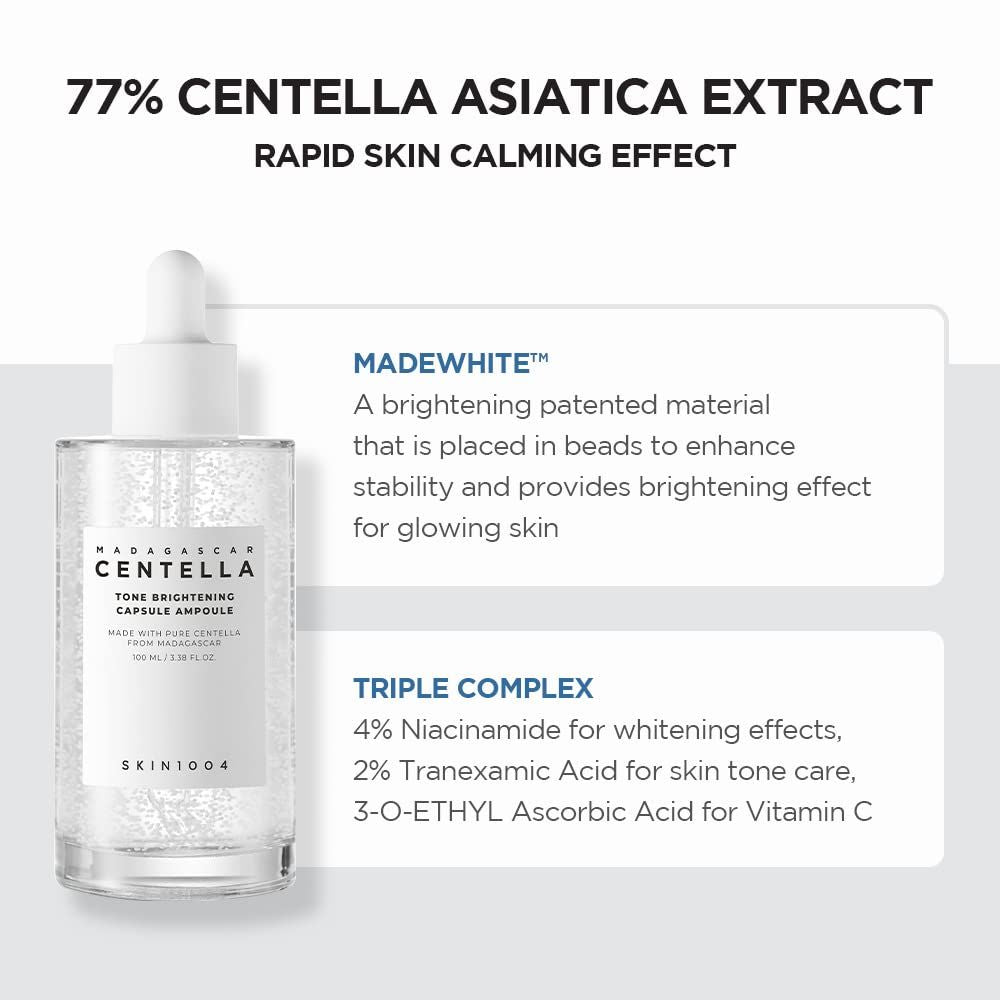 SKIN1004 Centella Ampoule Face Serum - Tone Brightening & Spot Correcting - 100.0 ml