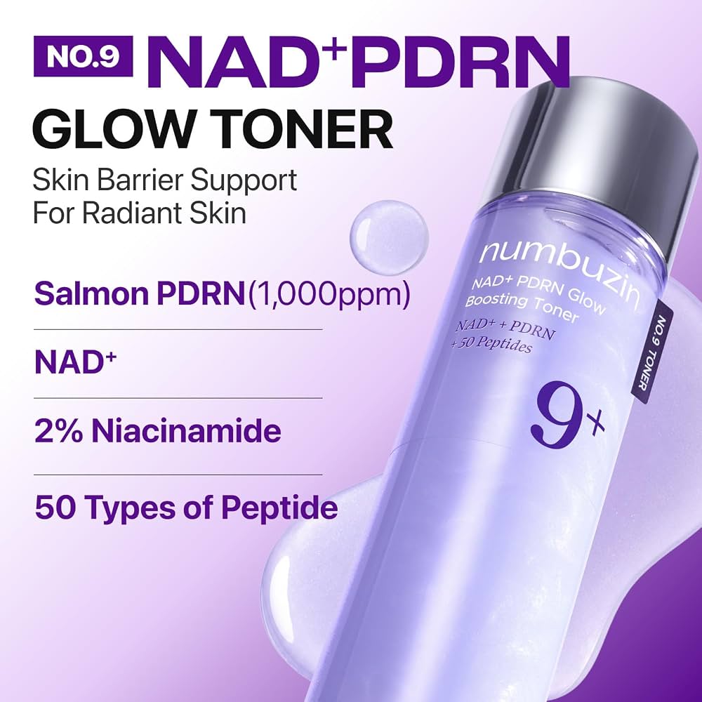 Numbuzin No.9 NAD PDRN Glow
Boosting Toner (150ml)