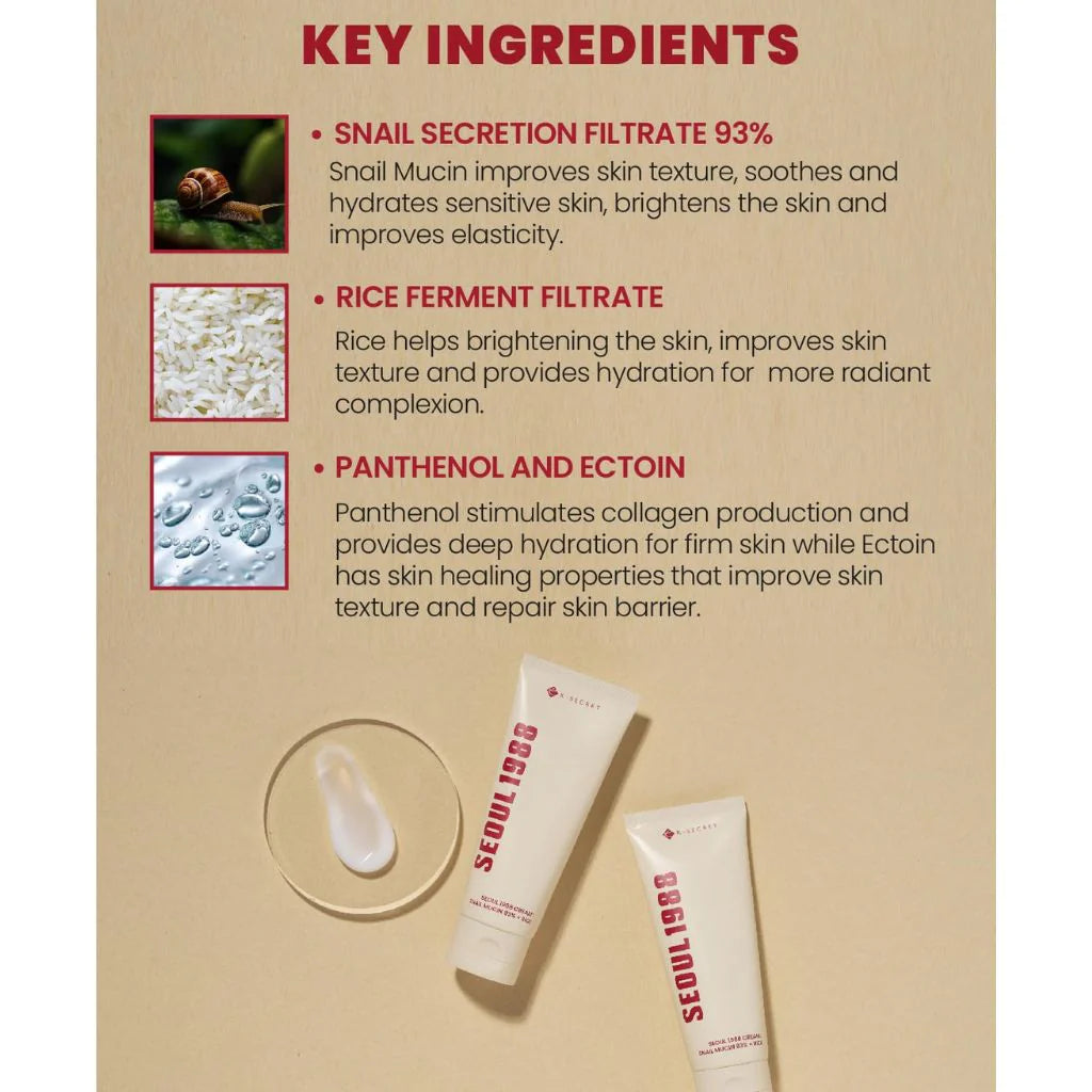 KSECRET - SEOUL 1988 Essence: Snail Mucin 97 Percent + Rice 100ml