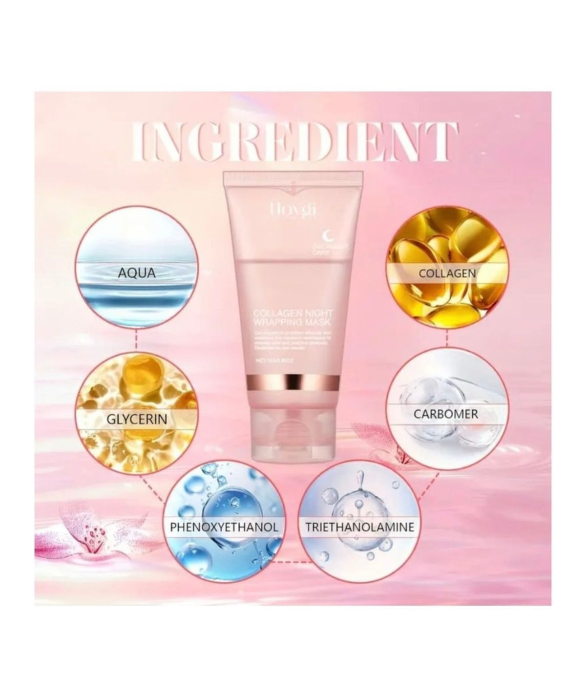 Hoygi- Collagen Night Wrapping Mask + Hoygi Dark Spot Correcting Serum