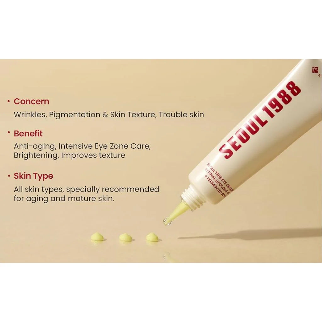 KSECRET - SEOUL 1988 Eye Cream: Retinal Liposome 4 Percent + Fermented Bean 30ml
