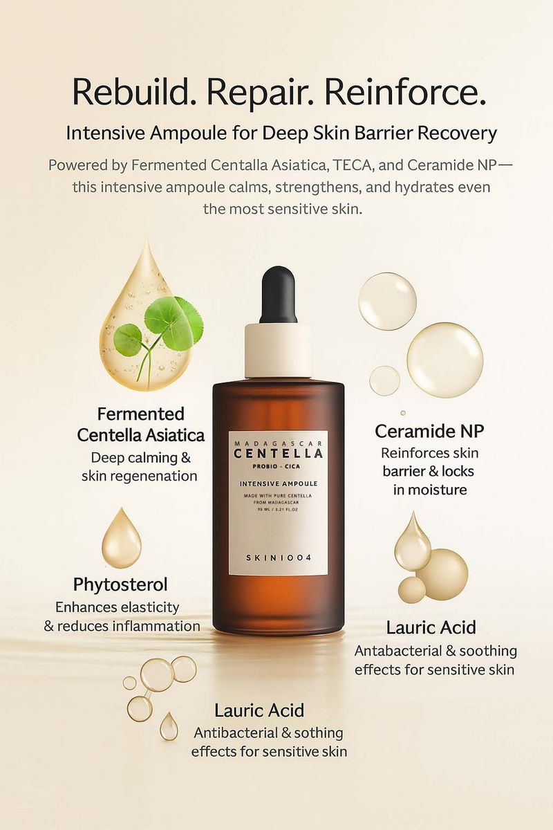 SKIN1004 PROBIO-CICA Intensive Ampoule Face Serum - Soothing, Repair & Care - 50.0 ml