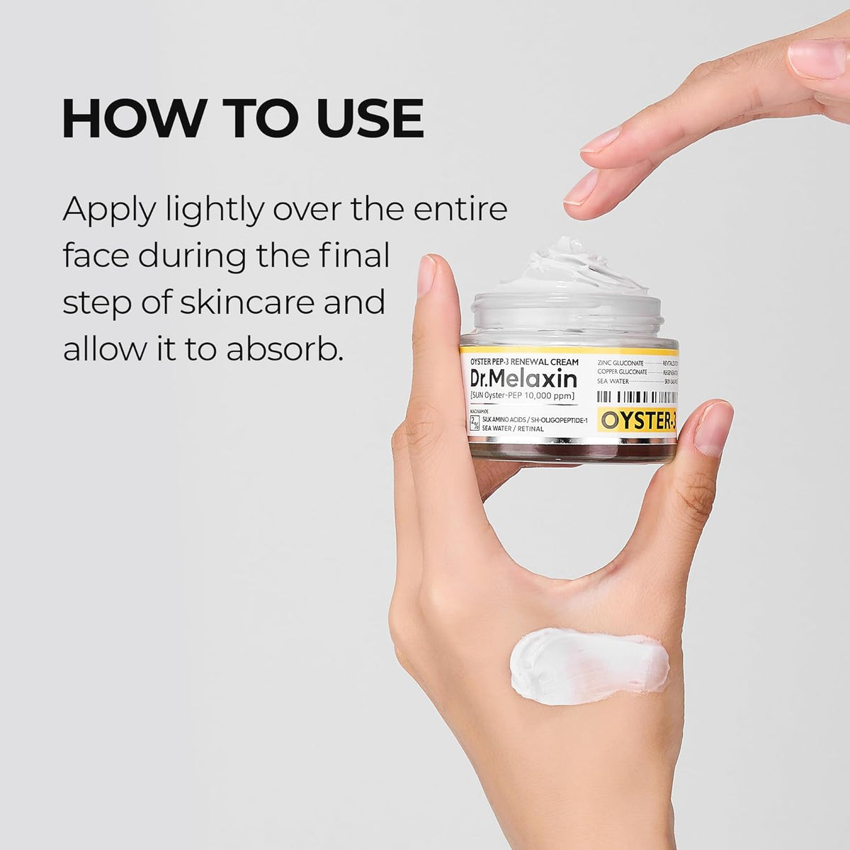 Dr.Melaxin Oyster Cream Daily Anti-Aging Face Moisturizer, Skin Elasticity