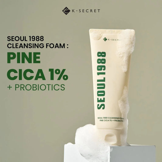 KSECRET - SEOUL 1988 Cleansing Foam: Pine Cica 1% + Probiotics
