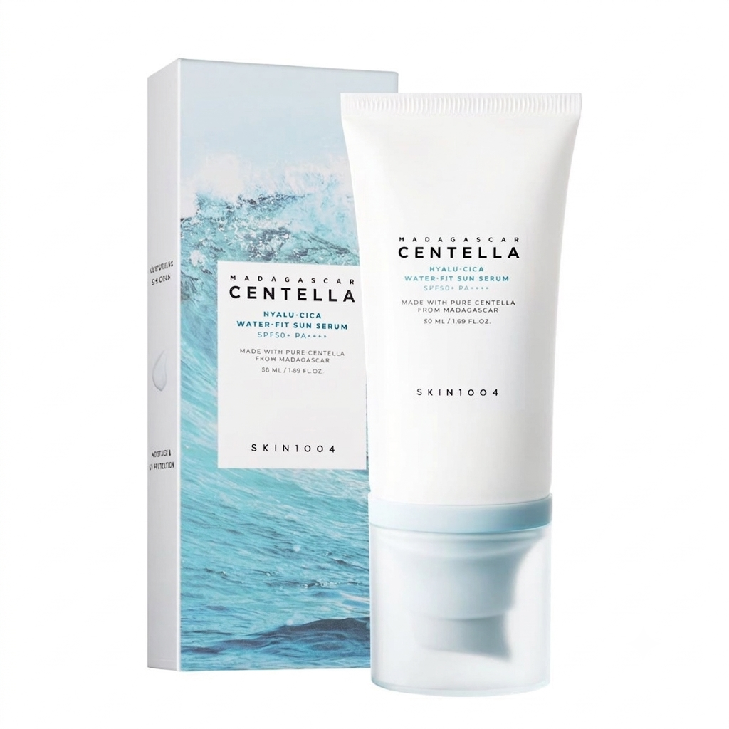 SKIN1004 Centella Water-Fit Sun Serum - Lightweight Moisturizing SPF Glow