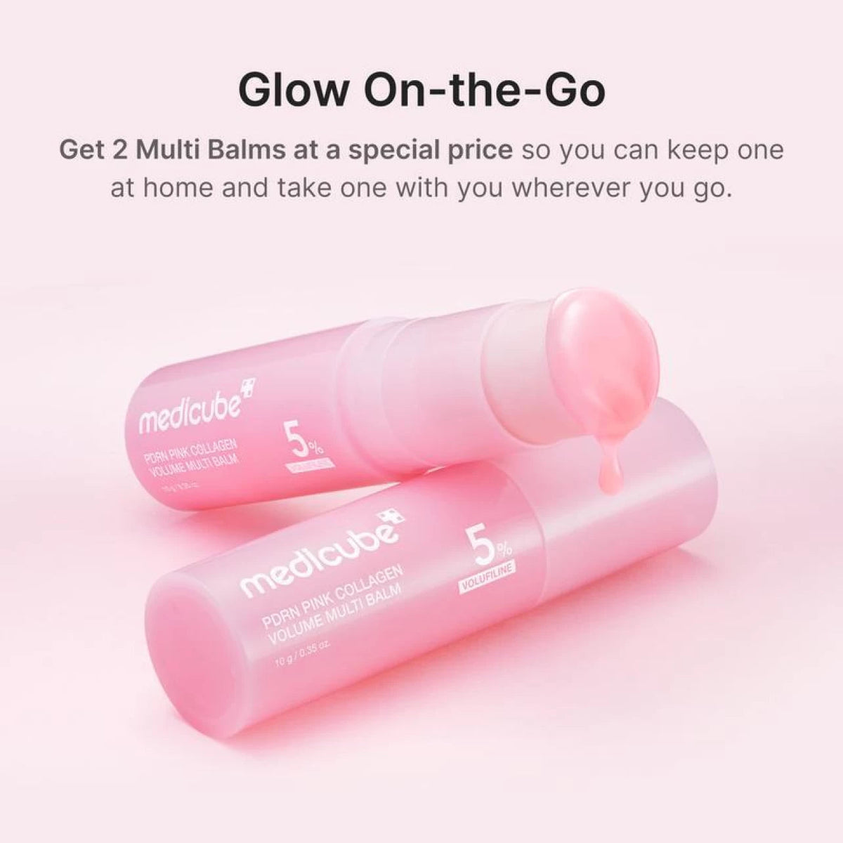2x Medicube PDRN Pink Collagen Volume Multi Balm