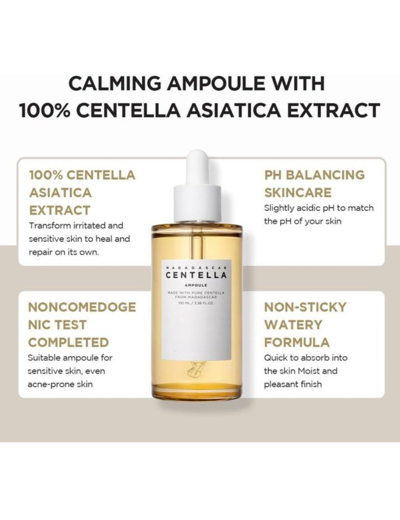 Centella Asiatica set: Centella Ampoule(100ml) + Hyalu-Cica Sun Serum(50ml)