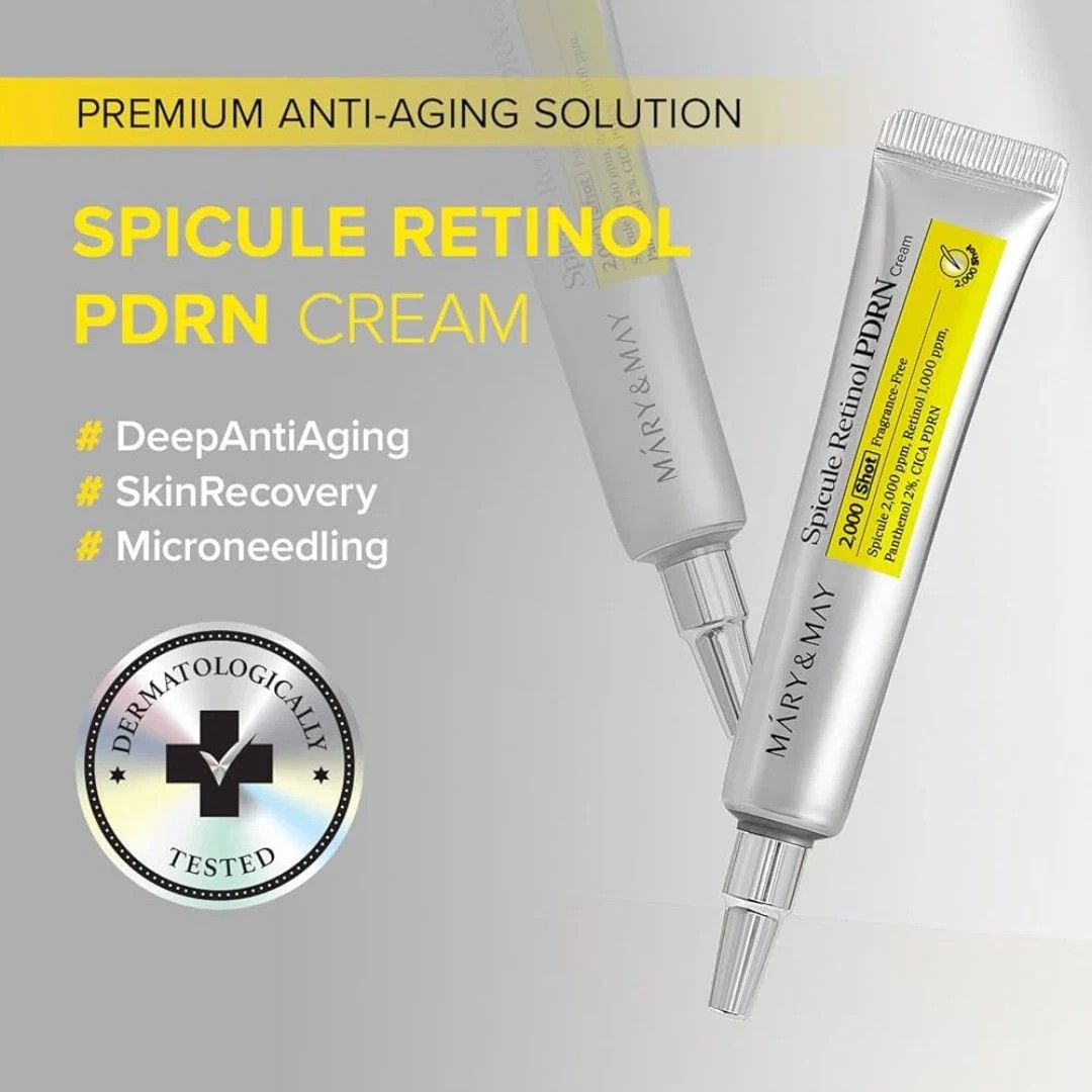 MARY & MAY Spicule Retinol PDRN Cream 2000 Shot (15g)
