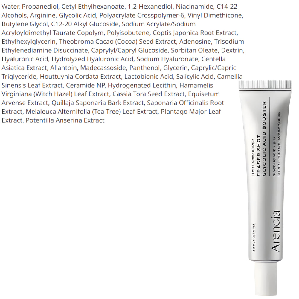 ARENCIA Eraser Shot Glycolic Acid Booster (30ml)