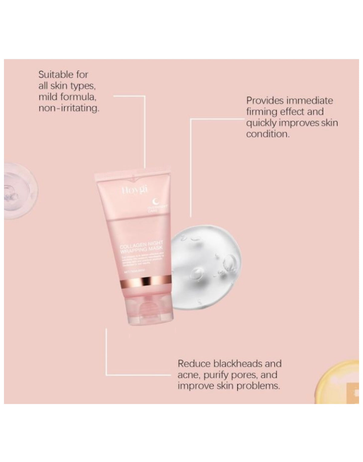 Collagen Overnight Wrapping Peel Off Facial Mask Pack