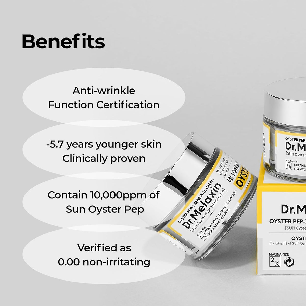 Dr.Melaxin Oyster Cream Daily Anti-Aging Face Moisturizer, Skin Elasticity