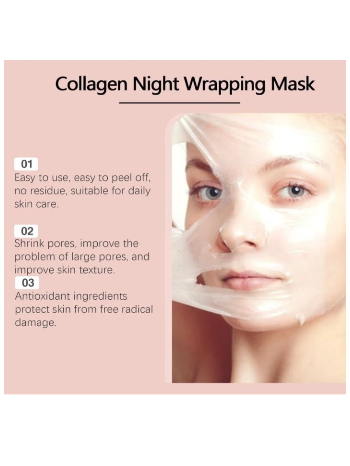 Collagen Overnight Wrapping Peel Off Facial Mask Pack