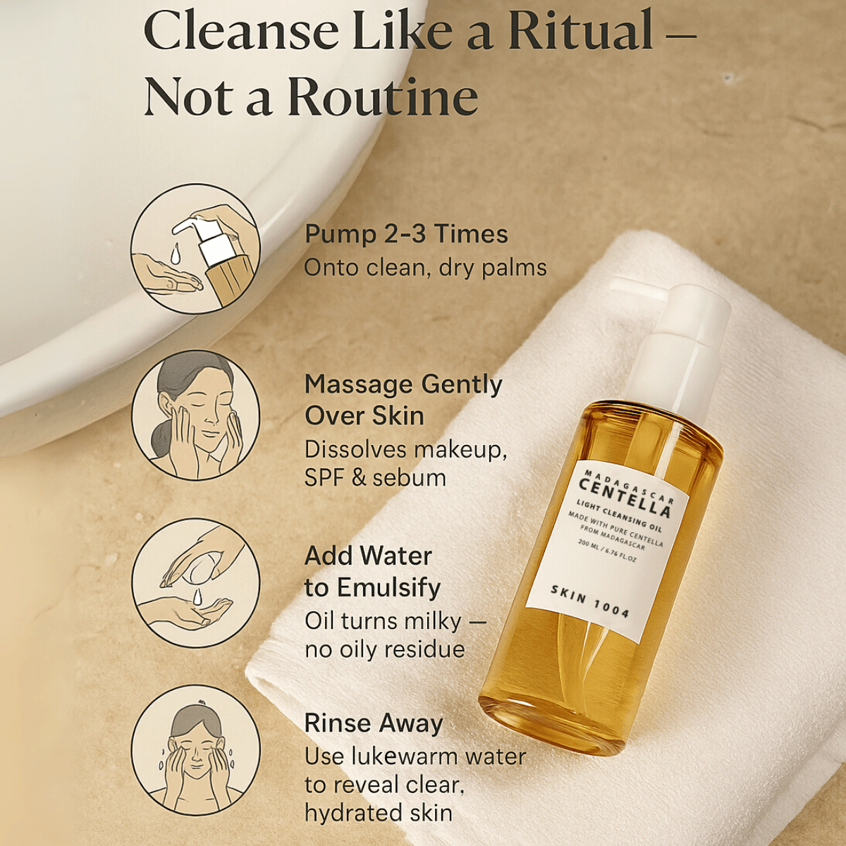 SKIN1004 Madagascar Centella Light Cleansing Oil